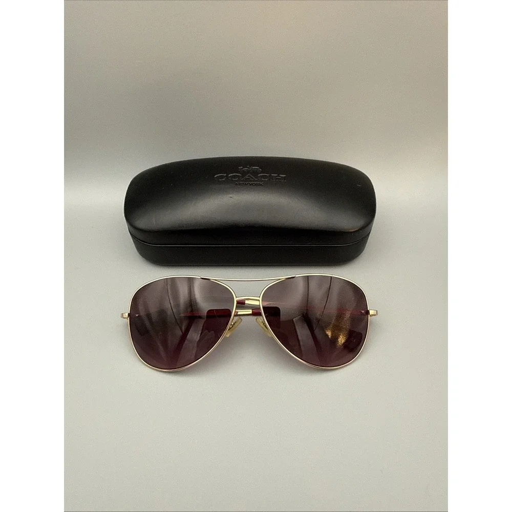 Coach gold aviator